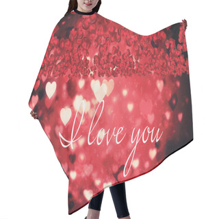 Personality  Composite Image Of I Love You Hair Cutting Cape