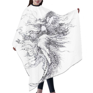 Personality  Allegory Of Paradise Bird Hair Cutting Cape