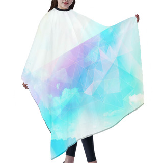 Personality  Bright Abstract Triangles, Polygonal 3d Background Hair Cutting Cape