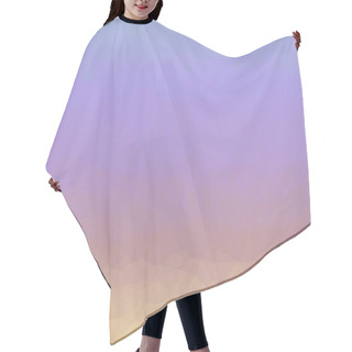 Personality  Pastel Purple And Prismatic Background With Polygonal Pattern Hair Cutting Cape