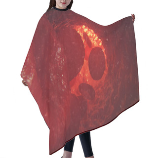 Personality  Red Blood Cells In Vein Or Artery, Flow Inside Inside A Living Organism, 3d Illustration Hair Cutting Cape
