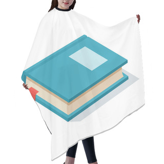 Personality  Isometric Book Icon Vector Illustration. Hair Cutting Cape