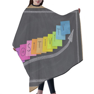 Personality  Positivity Concept On Blackboard Hair Cutting Cape