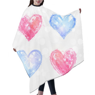 Personality  Rose Quartz And Serenity Four Hearts Hair Cutting Cape