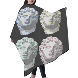 Personality  Vaporwave Aesthetic T Shirt Illustration. Vector Graphic For T Shirt Printing And Clothing. Aesthetic Wallpaper Hair Cutting Cape