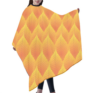 Personality  Seamless Autumn Leaves Hair Cutting Cape