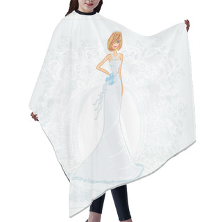 Personality  Beautiful Bride Card Hair Cutting Cape