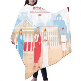 Personality  Ancient Rome Illustration Hair Cutting Cape