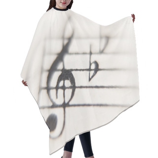 Personality  Sheet Of Music Hair Cutting Cape