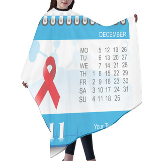 Personality  Vector 2011 Medical Calender Hair Cutting Cape