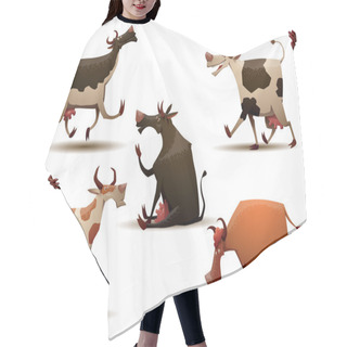 Personality  Funny Cows Set Hair Cutting Cape