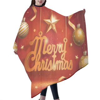 Personality  Merry Christmas Design Hair Cutting Cape