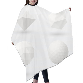 Personality  Geometric Solids Set Hair Cutting Cape