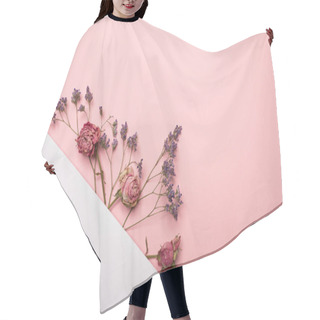 Personality  Card With Dried Flowers Hair Cutting Cape