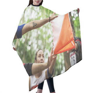 Personality  Outdoor Orienteering Check Point Activity Hair Cutting Cape