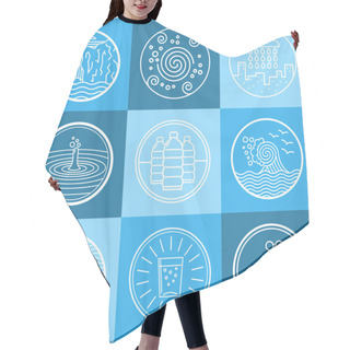 Personality  Water Emblem Set Hair Cutting Cape