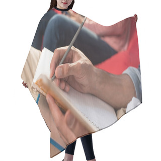 Personality  Student With Copybook And Book  Hair Cutting Cape