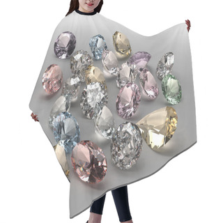 Personality  Colorful Diamonds Collection Hair Cutting Cape