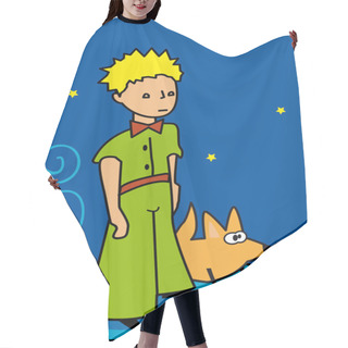 Personality  Small Prince,prince,tale, Character, Dream, Universe,fox,bubble,planet,earth,novel, French,narrative,story,child,imagination,enchantment,magic,fantastic,dream,volcano, Poetry,spiritual,moon,space Hair Cutting Cape