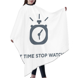 Personality  Fast Time Stop Watch Icon. Limited Offer Concept Symbol Design, Happy Hour And Deadline Vector Illustration Hair Cutting Cape