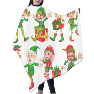 Personality  Elf And Presents Hair Cutting Cape
