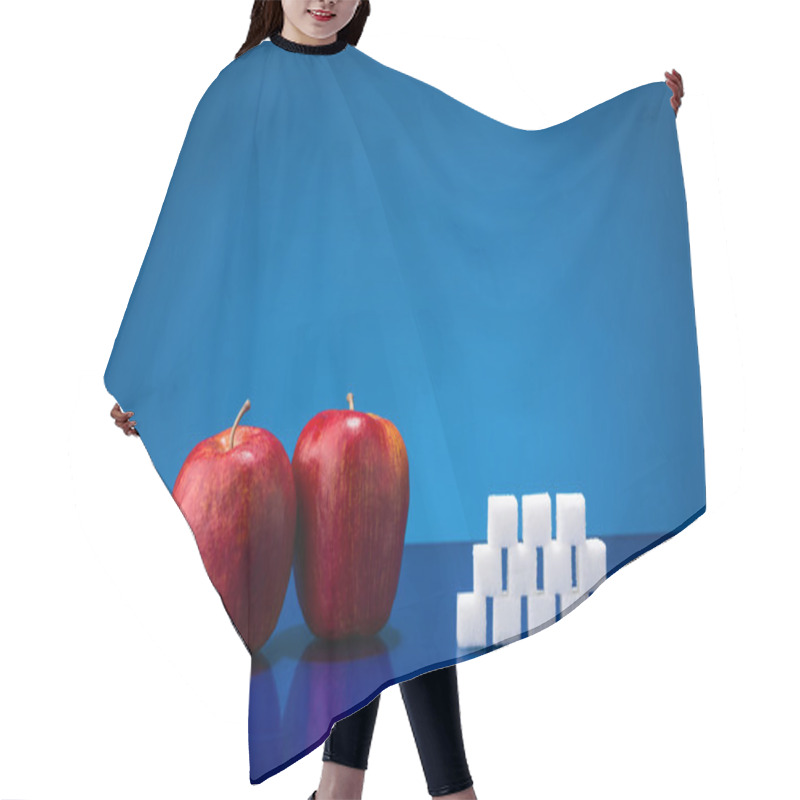 Personality  Two Red Apples And Sugar Hair Cutting Cape