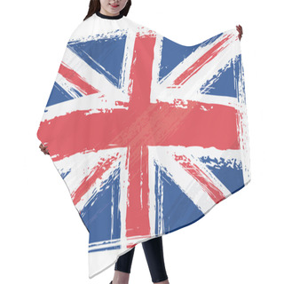 Personality  Grunge United Kingdom Flag Hair Cutting Cape