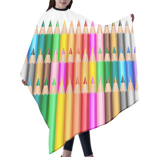 Personality  Color Pencils Background Hair Cutting Cape