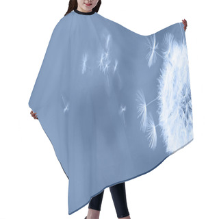 Personality  White Dandelion On Blue Hair Cutting Cape