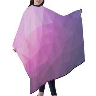 Personality  Vector Geometrical Polygon Abstract Purple Background  Hair Cutting Cape