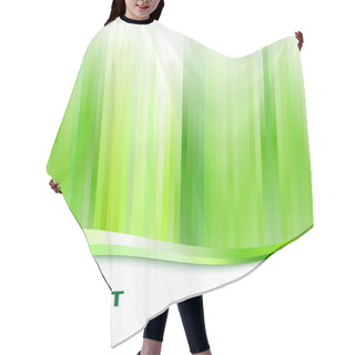 Personality  Abstract Background Green Hair Cutting Cape