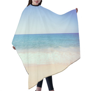 Personality  Beautiful Tropical Beach And Sea Hair Cutting Cape