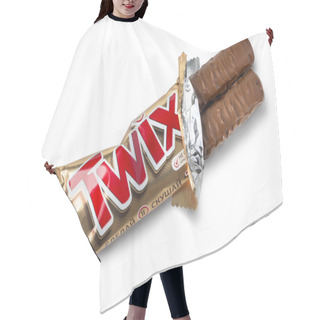 Personality  Closeup Of Unwrapped Twix Candy Chocolate Bar Hair Cutting Cape