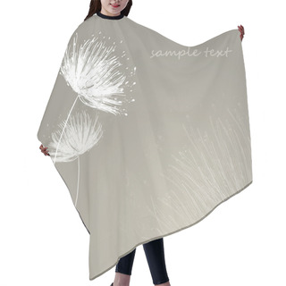 Personality  Card Design With Stylized Flower Hair Cutting Cape