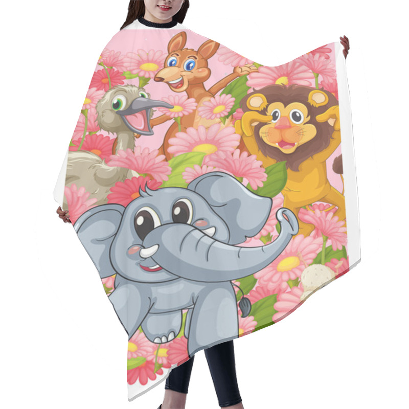 Personality  Various Animals Hair Cutting Cape