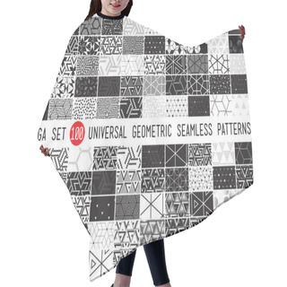 Personality  100 Universal Different Geometric Seamless Patterns Hair Cutting Cape