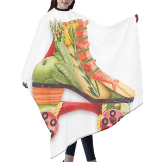 Personality  The Veggie Skates. Hair Cutting Cape