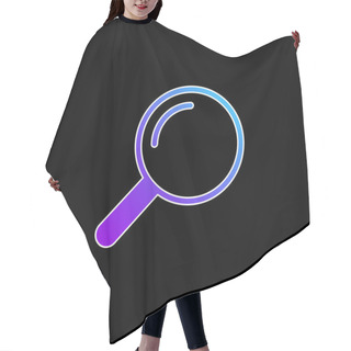Personality  Airport Searchor Blue Gradient Vector Icon Hair Cutting Cape