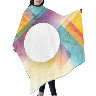 Personality  Abstract Vector Colorful Background Hair Cutting Cape
