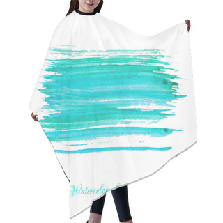 Personality  Textured Hand Painted Watercolor Banner Hair Cutting Cape