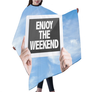 Personality  Text Enjoy The Weekend Hair Cutting Cape