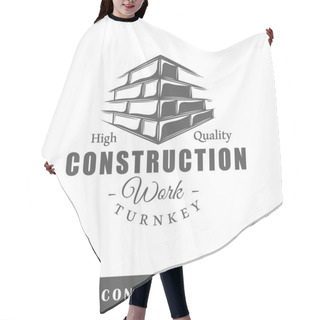 Personality  Construction Label Template Hair Cutting Cape