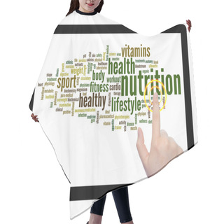 Personality  Nutrition Word Cloud Hair Cutting Cape