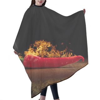 Personality  Red Hot Chili Pepper Burns Hair Cutting Cape