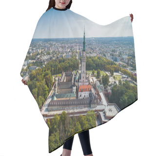 Personality  Poland, Czstochowa. Jasna Gra Fortified Monastery And Church On The Hill. Famous Historic Place And Polish Catholic Pilgrimage Site With Black Madonna Miraculous Icon. Aerial View In Fall. Hair Cutting Cape