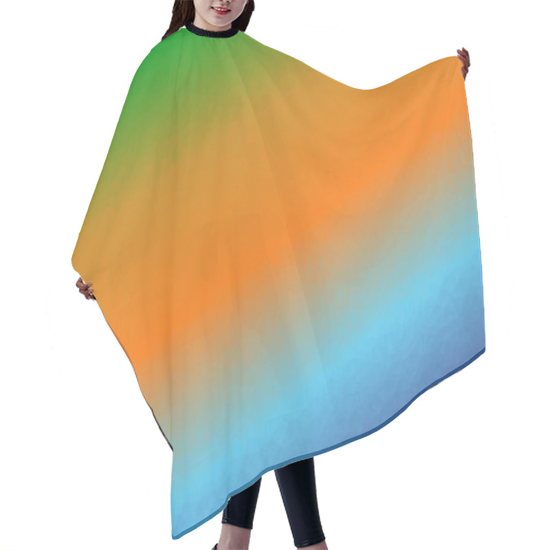 Personality  minimal multicolored polygonal background hair cutting cape