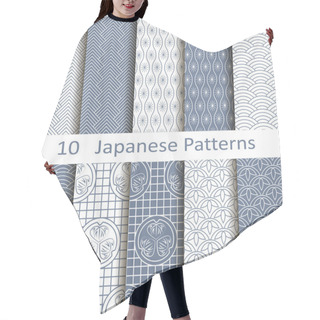 Personality  Set Of Ten Japanese Patterns Hair Cutting Cape
