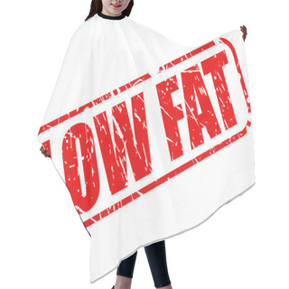 Personality  Low Fat Red Stamp Text Hair Cutting Cape