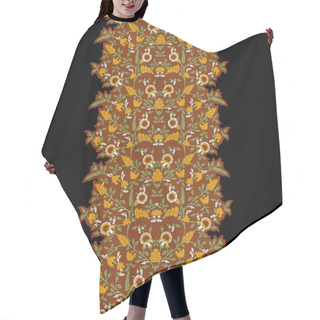 Personality  Multi Colored Creative Traditional Ornamental Geometrical Ethnic Background Pattern Base Floral Repeat Texture Print Design Hair Cutting Cape