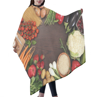 Personality  Healthy Eating Frame Hair Cutting Cape